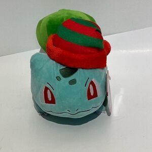 WCT Wicked Cool Toys Multicolor Pokemon Holiday Bulbasaur Stuffed Animal NWT
